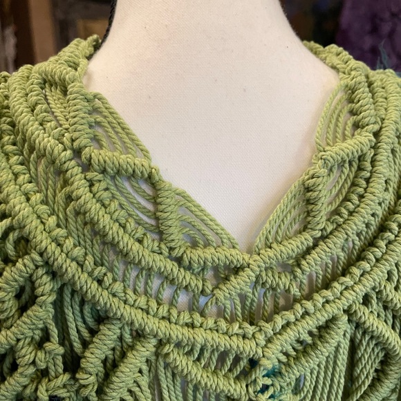 Handmade Macrame Crochet Tribal Headpiece - Picture 9 of 11